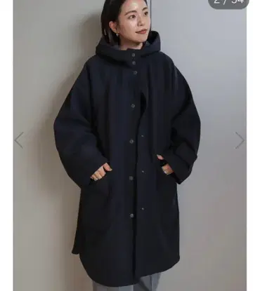 아메리칸 홀릭 중공 FIBER 2WAY 후드 부착 코트 [경량 아우터]