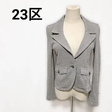 23구 성숙 캐주얼 테일러드 자켓 면 100% 저지 소재 40