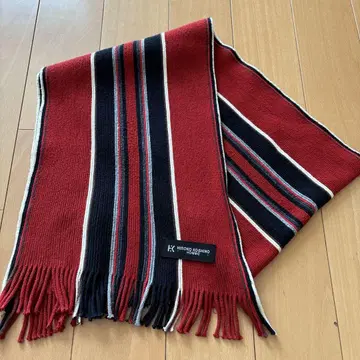 HIROKO KOSHINO HOMME 머플러 빨간색 네이비 클리닝 완료