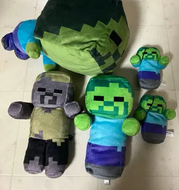 [ 최종 가격 ] 마인크래프트 좀비 봉제 인형 마스코트 5개