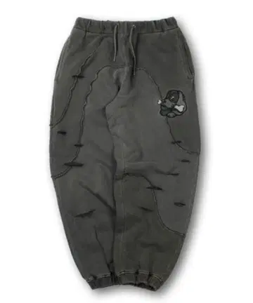 GALFY(갈피) 쭈꾸미 좀비 팬츠 - BLACK 중형견