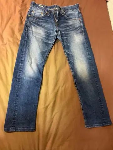 BIG JOHN 스트레이트 데님 블루