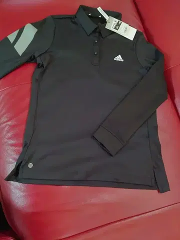 adidas 골프 여성용 긴팔 피케 셔츠 블랙 가을/겨울
