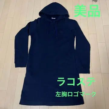 라코스테 로고 마크 원피스 네이비