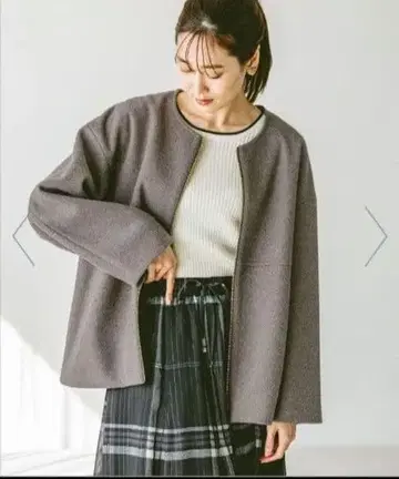 주말 한정 가격 글로벌 워크 가벼운 스트레치 코트 브라운