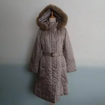 퍼 포함 퀼팅 롱 코트 (기장 96cm)