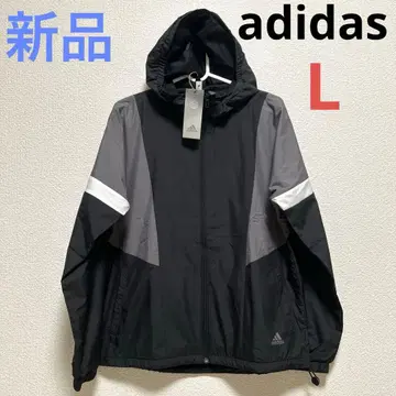 아디다스 여성용 바스락 윈드 브레이커 속기모 후드티 L