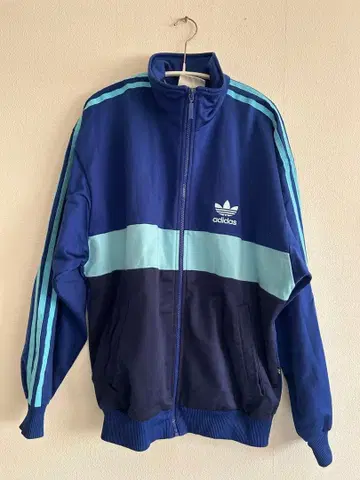 adidas 집업 자켓 M 네이비/라이트 블루