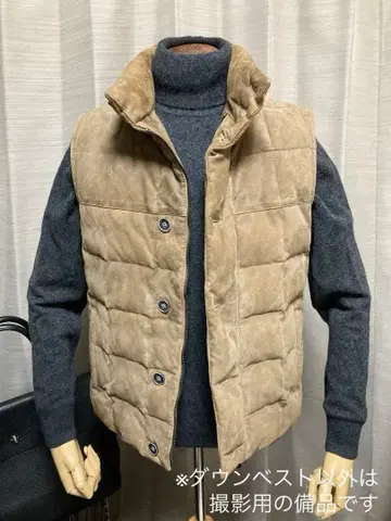 EMMETI 스웨이드 다운 베스트 사이즈 44