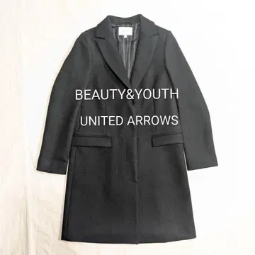 뷰티 앤 유스 유나이티드 애로우즈 체스터 코트 블랙