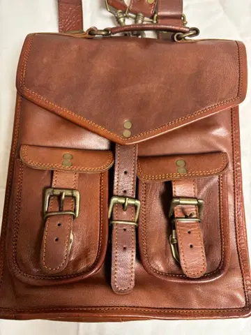 천연 가죽 백팩 실크로드 트레이딩 레어