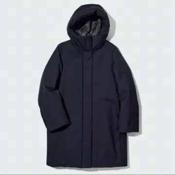 새상품급 유니클로 하이브리드 다운 코트 블랙 2022 S 다운 90%