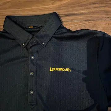 LOUDMOUTH 블랙 피케 셔츠 LL