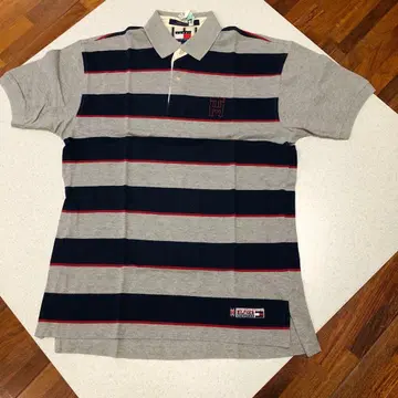 TOMMY HILFIGER 피케 셔츠 L 90s 구제 의류
