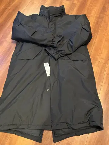 [ 택 포함 미사용 ] GU 히트 패디드 모즈 코트 사이즈 M 블랙