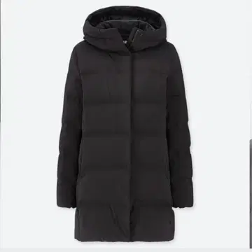 레어 사이즈 UNIQLO 유니클로 심리스 다운 숏코트 블랙 XS