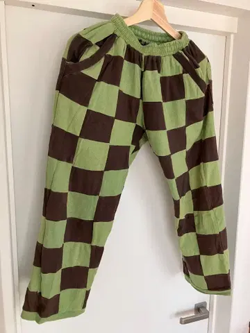 mash 체크 패턴 팬츠 그린 블랙 sizeS 마츠오카 슌스케 매쉬