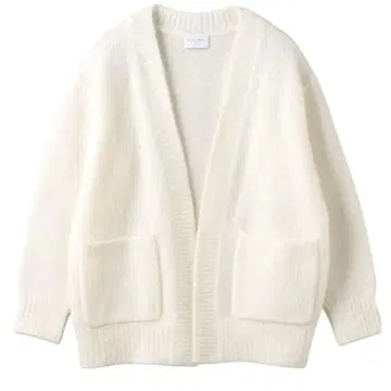 택 포함 새상품 유나이티드 애로우즈 플러피 가디건 알파카 울