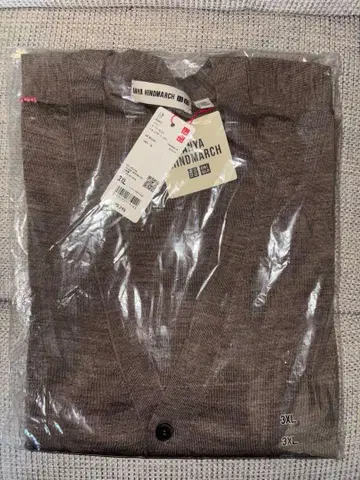 [ 완판템 새상품 ] 유니클로 메리노 오버 사이즈 V넥 가디건 3XL