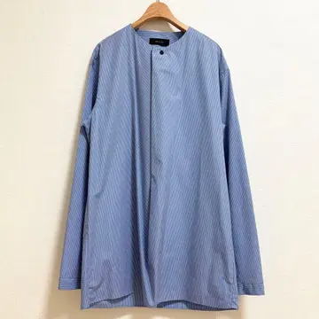 QASIMI-WRAP 셔츠 20ss 핀스트라이프 46 사이즈