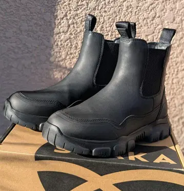 [ SHAKA ] 사이드 고어 부츠 25cm 블랙 SK-201