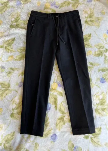 유나이티드 애로우즈 울 소재 슬랙스 남성용 블랙 M 새상품급