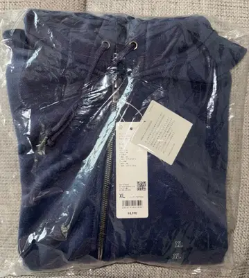 [ 완판템 새상품 ] 맨투맨 오버 사이즈 풀 집업 후드티 XL 블루