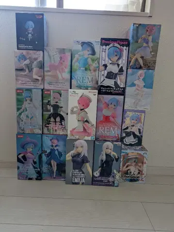 리제로 렘 라무 에밀리아 프리미엄 피규어