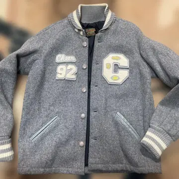 SKOOKUM 바시티 자켓 그레이 38