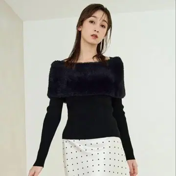 FRAY I.D 프레이 아이디 퍼 케이프 니트