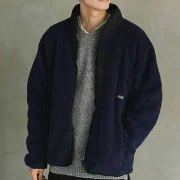 새상품급 베이플로우 플리스 보아 자켓 M 네이비 무료배송