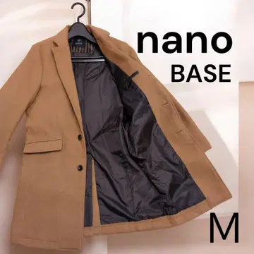 nano BASE 체스터 코트 M 브라운 캐러멜 비즈니스 결혼식