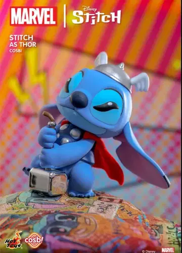 스티치 마블 소 피규어