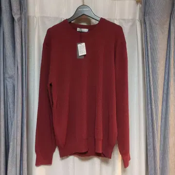 미사용 ESTATION 크루 니트 L 사이즈 보르도 정가 2만