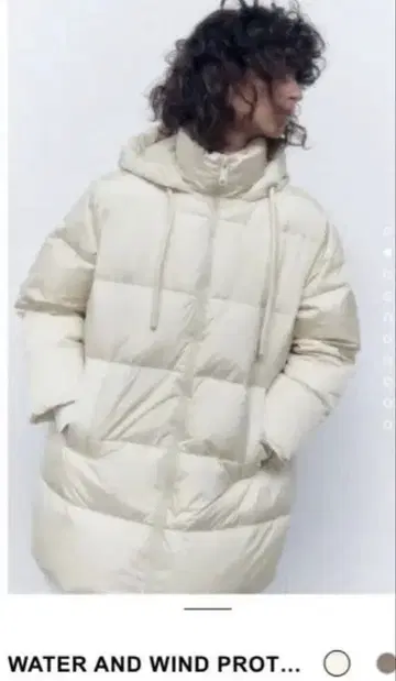 ZARA 워터 앤 윈터 프로텍션 다운 자켓