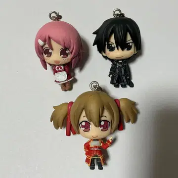 소드 아트 온라인 카라콜레 피규어 키링 3개 세트