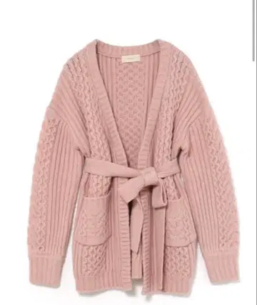 Hug knit cardigan pink 앤드마리 ANDMARY