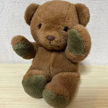 레트로 곰 봉제 인형 테디베어 브라운 갈색 아기곰