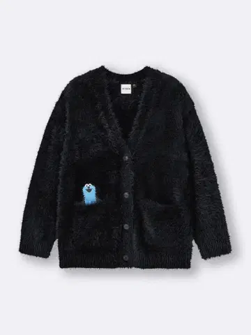 택 포함 새상품 GU 지유 퍼펫 스 콜라보 가디건 M 사이즈