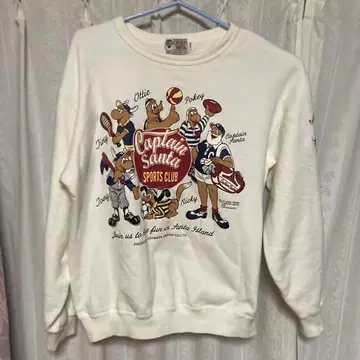 CAPTAIN Santa 캡틴산타 트레이닝복 레어 프린트 갈라짐 없음