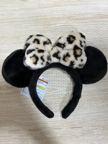 디즈니 리조트 표범 무늬 미니 머리띠
