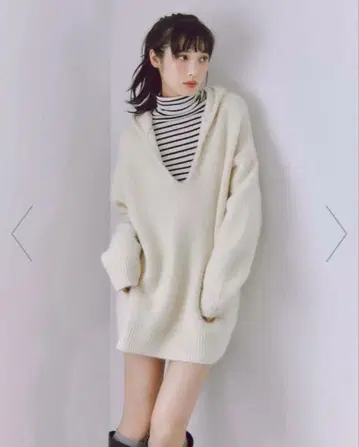 FRAY I.D 니트 후디