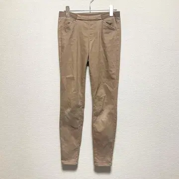 UNIQLO 히트텍 안감 플리스 스키니 팬츠 베이지 M 사이즈