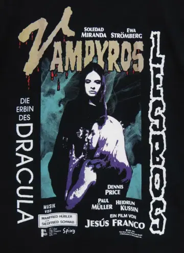 뱀파이어스 레스보스 T셔츠 제스 프랑코 감독 솔리다드 미란다