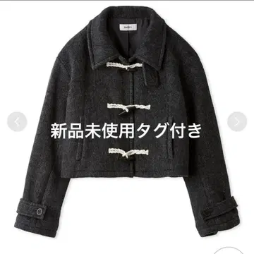 snidel 울 샤기 숏 더플 코트