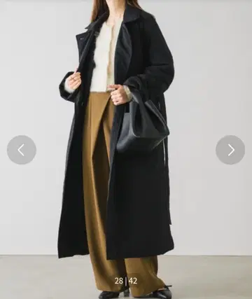 다운 코트를 깔끔하게 퀼팅 트렌치코트 2way 롱