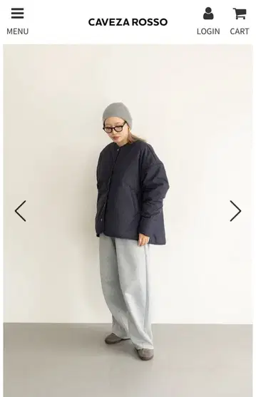 CAVEZA ROSSO 텐트 블루종 네이비 택 포함