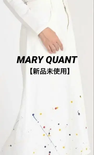 일본제 MARYQUANT (마리콴트) 에포 데이지 버튼 데님 스커트