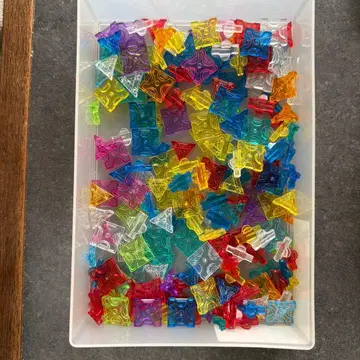 라큐(LaQ) 보너스팩 컬러풀 주얼 부품 축광 부품 103g