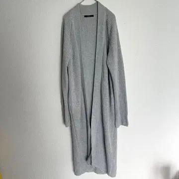 EMODA 롱 니트 가디건 그레이 F 사이즈